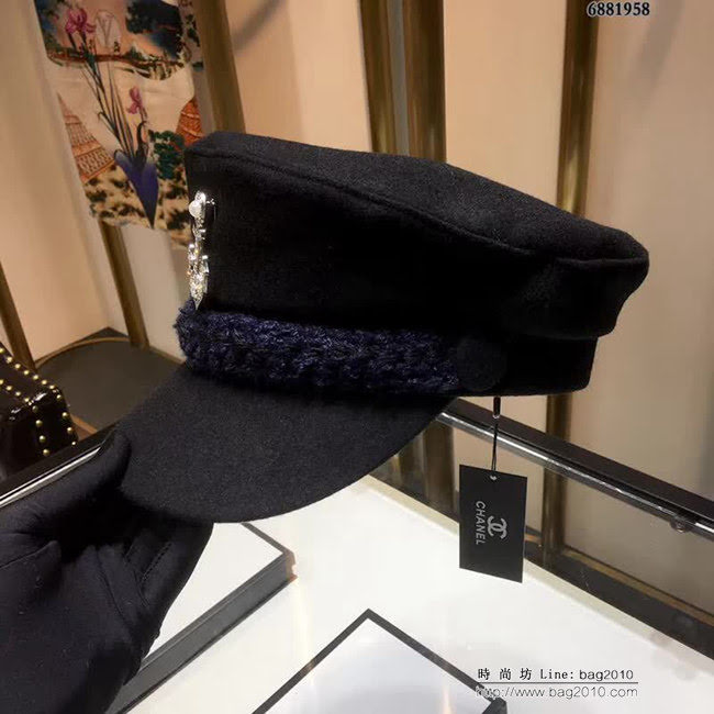 CHANEL香奈兒 2018新款 經典款鴨舌貝雷帽 6881958 LLWJ6767